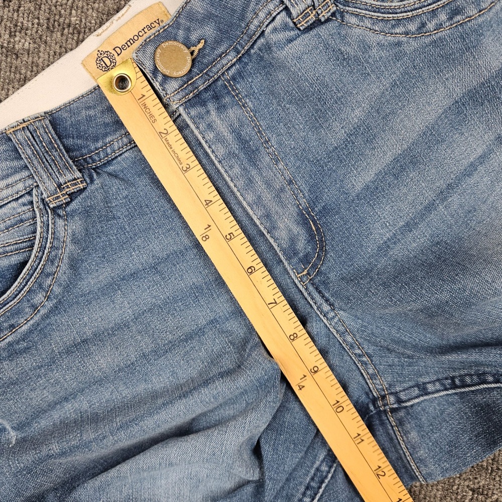 Democracy Ab Technology Skinny Jeans Women 14 Light Wash Stretch Denim High Rise - Picture 5 of 10